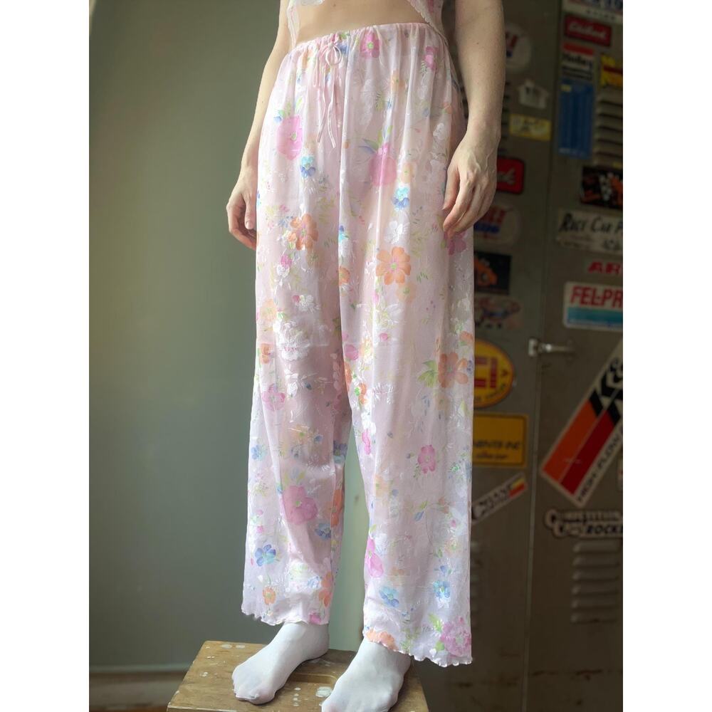 Vintage 90s Victoria’s Secret Sheer Floral Lounge Set | Feminine Angel Era | L/M - Picture 5 of 9